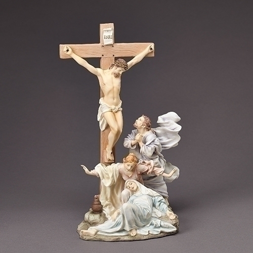 42947 Galleria Divina The Crucifixion Jesus Mary Painted Figure 13 in ...